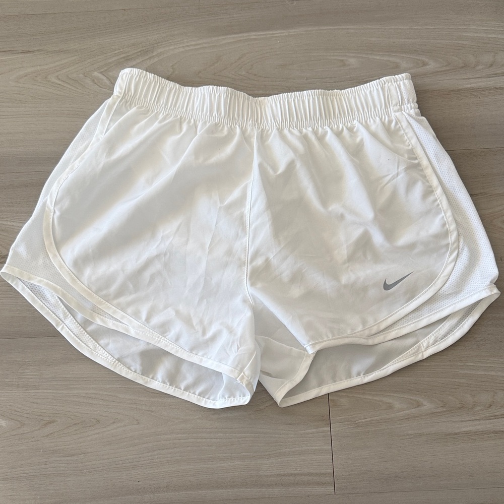 Nike Women's White Sports Shorts